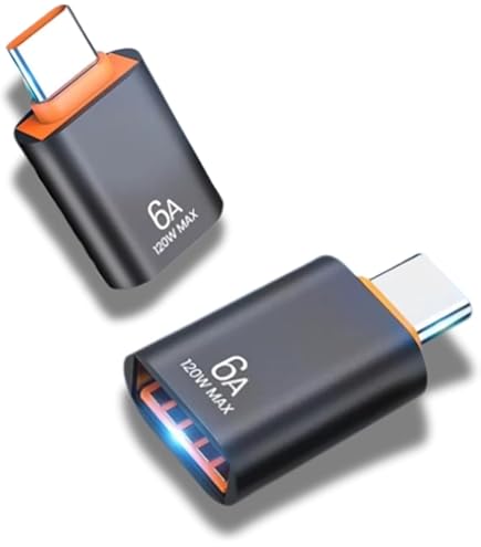 TIMIFIS Adaptateur USB Type-C Femelle Vers USB 3.0 Mâle 5 Pcs Connecteur USB C Vers USB A Cadeau