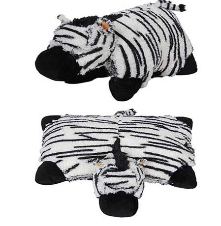SLEEPING PANGIFRIENDZ 2 in 1 Kuscheltier Plüschtier Plüschkissen Kuschelkissen ZEBRA BIG EDIITION