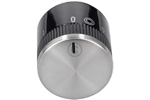 ensipart Drehknopf mit Zuschaltsymbol 1 Stück Knebel für Kochstelle Kochplatte kompatibel zu Knebel gorenje 230659 Kochstelle Herd Zweikreis 1-9