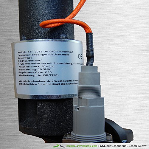 10,5 KW 4 Fuß Profi Gaskocher Hockerkocher Gas Kocher Campingkocher Outdoor - 3