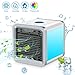 Produktbild SENDOW Persönlicher Schreibtisch Klimaanlage, Tragbarer Mini Luftkühler Mobile Klimageräte Luftbefeuchter Luftreiniger mit 7 Farben LED & 3 Lüftergeschwindigkeiten, USB Luftkühler Lüfter für Home Office Auto im Freien