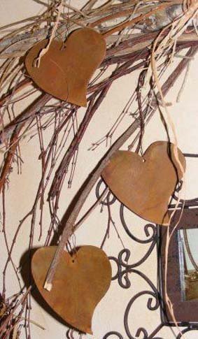 Edelrost Deko Herz zum hängen, Geschenkidee mit Herz