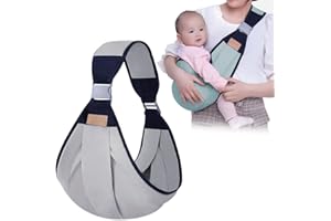 CACACOOK Baby Tragetuch, Babytrage für Neugeborene, Verstellbare 3D Babytragen Babytragetücher Tragetuch Wickeln mit Dicken Schultergurten für Neugeborene