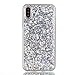 Produktbild Shinyzone Hülle für iPhone X,iPhone X Bling Glitzer Handyhülle, Luxus Glänzend Pailletten Design,Ultra Dünn Weich Flexibel Silikon TPU Bumper Kratzfest Schutzhülle-Silber