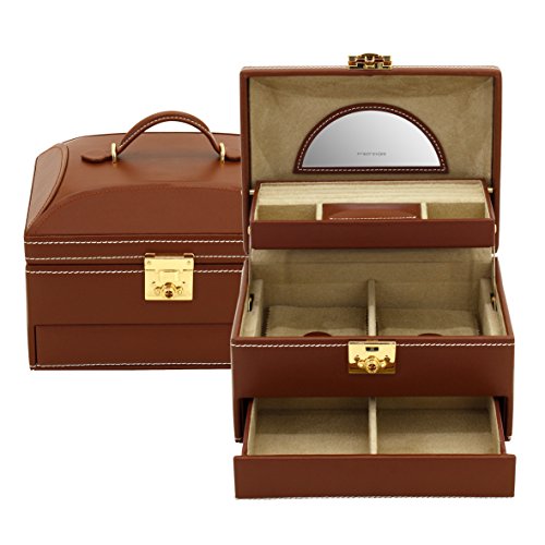 Friedrich|23 Damen-Schmuckkasten Cordoba Leder braun – 26392-3 - 5