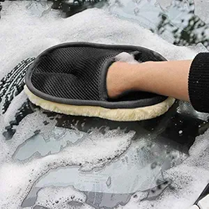 DVH sales car cleaning brush cleaning supplies dust cleaner car wash cleaning gloves for car cleaning tools microfiber car cleaner gloves CAR & BIKE cleaning glove hand duster (Cleaning accessories 1)