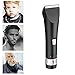 Hair Clippers, HanXiang Professional Cordless Rechargeable Barber Clippers with Ceramic Blade, 2000mAh Li-ion Battery, 8 Comb Guides ,Quiet Barber Clippers, Cordless rechargeable Haircut kit, Hair Trimmers for Men and Babies (balck)