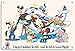 Produktbild Odeletqweenry Metallschild, Metallschild, Motiv: Mickey Mouse und Disney-Charaktere, 20,3 x 30,5 cm, Retro-Schild, Motiv: Delta Air Lines (offizielle Airline of Disney World)