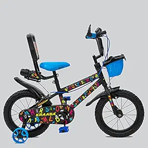 Kraasa Alphabetic Series Kids Cycle for 3 to 5 Years Boys & Girls (14t-Semi-Assembled)