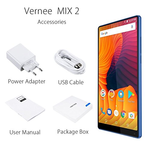 Vernee MIX 2 4G Smartphone, Android 7.0 6 Pollici 18:9 FHD+ Schermo Intero MT6757 Octa-core 4G RAM 64G ROM, Doppie Fotocamere Posteriori 13 MP + 5MP Fotocamera Frontale 8MP, 4200mA Batteria, Impronta Digitale (Blau)