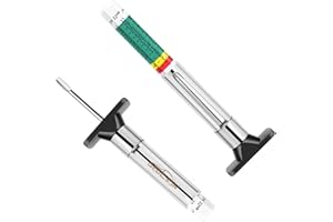 GODESON Medidor profundidad neumaticos Dos Lados con código de Colores Inteligente, Herramienta de medición de Profundidad Rodadura los neumáticos 25mm/32nds (2 Piezas)