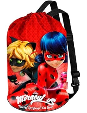 Ladybug Defenders Strandtasche, 40 cm, Rot (Rojo)