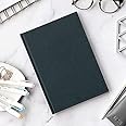 INNAXA Hardbound Diary, Blank Notebooks, A5 (6 x 8) Blank Page Notebook, Hardcover Sketchbook Journal Unlined, 120gsm Thick Paper, 80 Sheets/160 Pages Per Book, (Black, A5-Ruled)