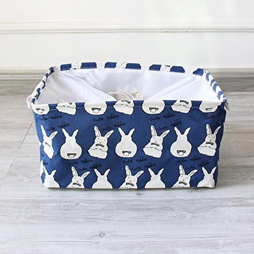 RENQINGLIN The Quilt Toy Storage Basket Beam Square Mouth Sundry Basket Animal Debris Basket Box Laundry Basket,A