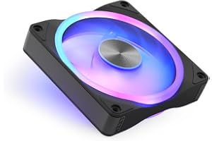 NZXT F120U Ultra - 120mm PWM Flerzons RGB-fläkt - Svart | 120mm Ultra RGB-fläkt med flerzonsbelysning och viskningstyst PWM-k