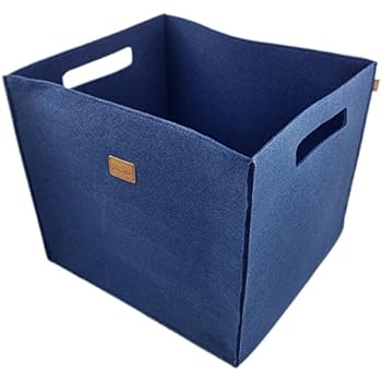 wohnideenshop Regalkorb Filz in grau 32x32x32cm für IKEA Kallax expedit
