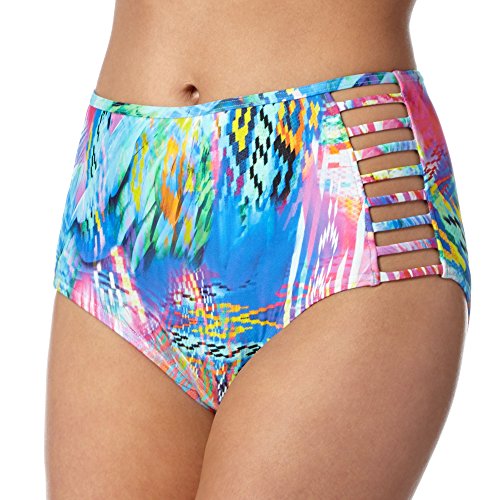 Butterfly By Matthew Williamson Designer Navy Aztec Feather Bikini Bottoms 12