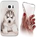 Price comparison product image Samsung S4 Backkover Tpu Soft Case Cover Slim Neo Soft Case for Samsung Galaxy S4/S4 Neo 1140 Huski Hund Welpe Baby Grau Weiß