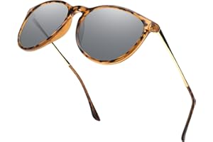 LVIOE Polarisierte Nachtsichtbrille für Damen - Graue Linse, Blendschutz, erhöht die Sichtbarkeit beim Fahren in blendendem Licht