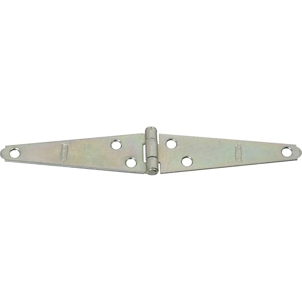 Hardware Essentials 3" Galvanized Strap Hinges - Barn Door & Gate Hinges