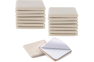 FOGAWA 16Pcs Furniture Sliders for Carpet 2.5Inch Laminate Floor Sliders Furniture Movers Sliders Self Adhesive Sofa Glider Pads for Heavy Furniture Bed Moving Vinyl Wooden Floor 64mm