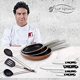 sartenes san ignacio optimum cooper opiniones Set 3 utensilios de cocina: en nylon, en negro, con todos los certificados alimentarios: más higiénicos que la madera, y más resistente que la silicona; mangos en color