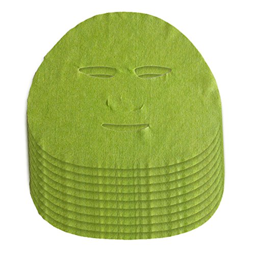 V-EWIGE 10PCS Green Film Superconducting Condensate Water Ripple Silk Cloth Mask