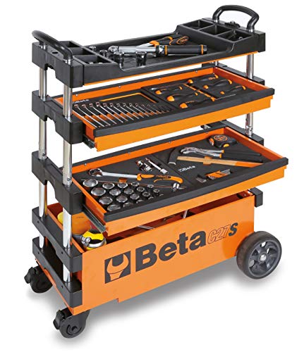 Beta Tools C27 S pliant Chariot à outils - Noir/Orange