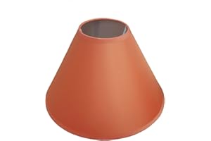 LIGHTS LINEN Lampshade for ceiling and table lamps, 30 cm Classic terracotta