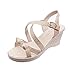 Produktbild Damen Sandalen,Binggong Damen Sommer Sandalen Casual Peep Toe Plateau Wedges Sandalen Schuhe
