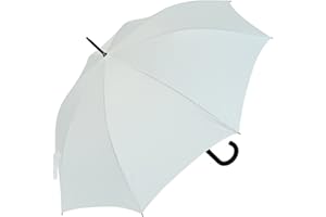 RS-VERSAND RS-Stockschirm groß stabil für Damen und Herren mit Automatik- weiß