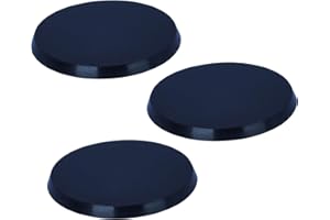 Forged Terrain 60mm Round Miniature Bases – Set of 3 Plastic Bases | Wargaming Accessories Logo | 4mm Thick Black Bases for Tabletop Miniatures, Dioramas, and Hobby Projects