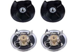 ANGGREK Ersatz 2 Basisgetriebe 2 Gummiblätter Zahnräder Ersatzteile für Magic Bullet 250W Entsafter