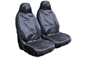 The Urban Company Seat Covers Front Black Waterproof to fit Peugeot Bipper (08-16)