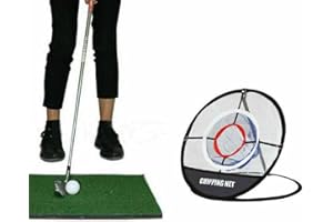 BAAQII BodyArt Golf Practice Training Chipping Net Hitting Aid In/Outdoor Bag Training Network Golf Indoor Chipping Pop-up Pitching Cage Mats Practice Easy Net Golf Training Aids