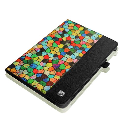 Fintie Apple iPad mini 1 / 2 / 3 Hülle – Slim Fit Foilo Kunstleder Schutzhülle Tasche Etui Case Smart Cover mit Auto Schlaf / Wach, Standfunktion für iPad mini 3 / 2 / 1, Mosaic - 5