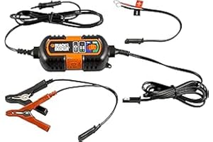 BLACK+DECKER BDV090 Carica Batteria e Mantenitore di Carica, 6 V e 12 V, UNICO