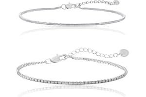 Made by Nami Herren Armband aus Edelstahl Silber/Gold Minimalistisches Armband Herren Armbänder für Herren Silberarmband Männer Filigrane Cuban Link Chain Armkette