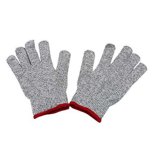 Preisvergleich Produktbild VWH Schnittschutzhandschuh Extra Starker Level 5 Schutz, lebensmittelecht schnittfeste Handschuhe, 1 Paar (S)