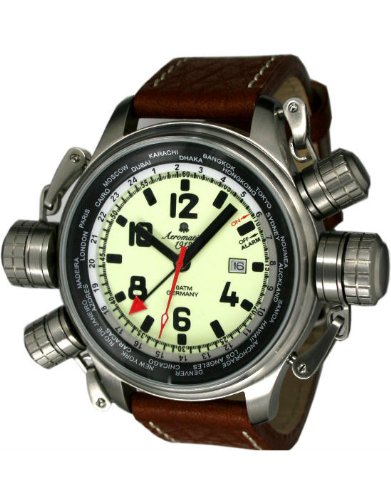 Aeromatic XXL ALARM-Worldtour Uhr mit Sicherheitskronensystem A1326 Aeromatic XXL ALARM-Worldtour Uhr mit Sicherheitskronensystem A1326