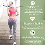 Kivors® Bluetooth Smart Watch Fitness Tracker Uhr mit Herzfrequenz Armband Aktivität Tracker Gesundheit Schrittzähler Monitor Sport Armband Armbanduhr Telefon für iPhone IOS und Android Smartphones - 7