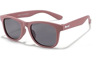 Maesy Kinder Sonnenbrille für 3-6 Jahre - UV400 Polarisierter Schutz - Flexibler und Biegsamer Rahmen - Sichere und Bequeme Kindersonnenbrille für Kleinkinder und Dreikäsehochs - Lino