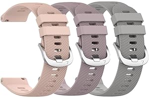 Waekethy Bracelets pour Garmin Vivoactive 5/Vivoactive 3/Forerunner 245, Bracelet Montre 20mm Soft Silicone Strap Sport Bracelet Compatible avec Garmin Venu/Venu sq/Venu sq2/Venu 2 plus