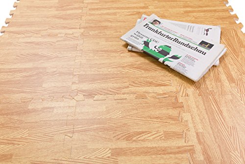 Schutzmatten 30 x 30 cm Puzzlematte Sportmatte Unterlegmatte Gymnastikmatte Fitnessmatten Bodenschutz,Schutz vor Dellen, Kälte usw. für Therapiezentren, Bodybuilding, Sportgeräte, Arbeitsbereiche usw. - 7