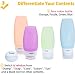 FAMILIFE Travel Bottle Set of 4, TSA Approved, BPA Free, Leak Proof, Food Grade Silicone