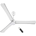 atomberg Renesa Halo Smart 1200mm,5-star BLDC fan,Remote Ceiling fan for Home,Works with Alexa,65% Energy Saving,High Air Delivery,LED Speed Indicator,3-Year Warranty,Newly Launched(White & Blue Ring)