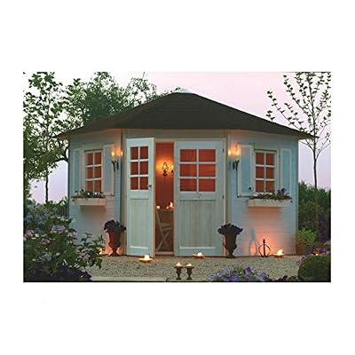 SOLID SUPERIA Abri de jardin de coin en bois Vichy 8,05m²