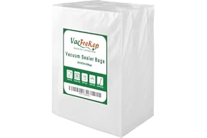 ‎VACFREKEP VacFreKep 200 Beutel 20x30cm Vakuumier Beutel Vakuumbeutel für Lebensmittel,BPA-Frei Sous Vide Beutel für Folienschweißgeräte Ggeeignet