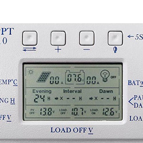Solar-Panel-Regler Lcd 30a 12v MPPT Laderegler Dreimalige & USB - 5