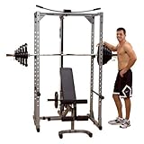 Powerline Power Rack System with Lat & Bench